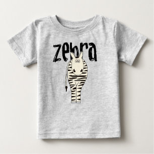 Camiseta Para Bebê Zebra
