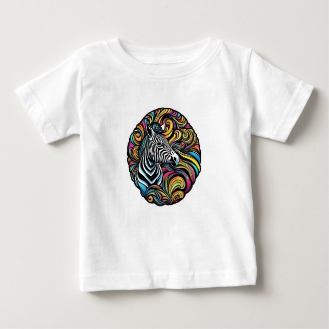 Camiseta Para Bebê Zebra 1 (Frente)
