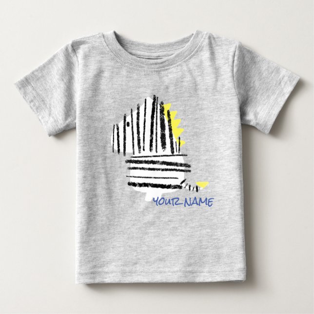 Camiseta Para Bebê zebra baby T-shirt (Frente)