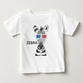 Camiseta Para Bebê Zebra baby T-Shirt