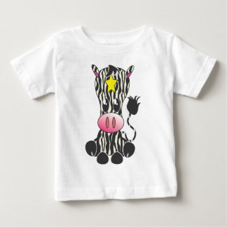 Camiseta Para Bebê Zebra de assento