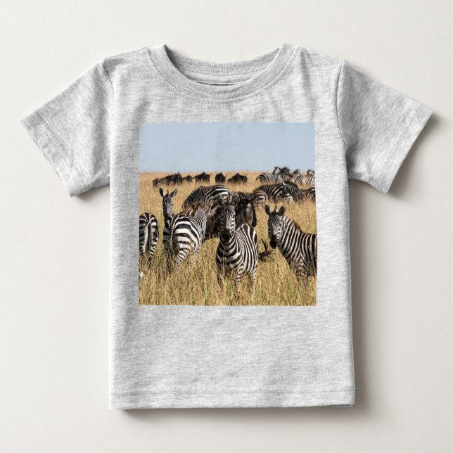 Camiseta Para Bebê Zebra do Grant (Frente)
