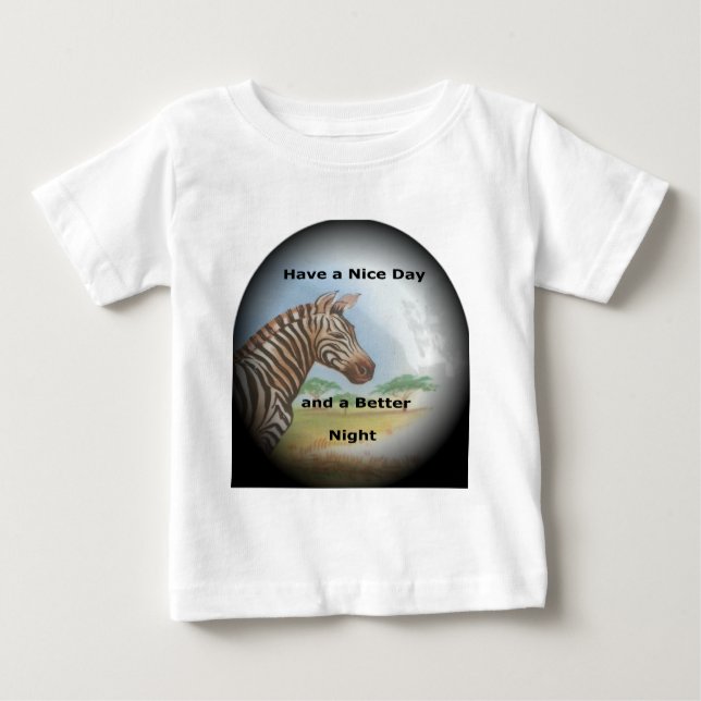 Camiseta Para Bebê Zebra Portrait, Amboseli: O Espírito da Savana (Frente)