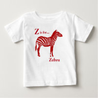 Zebra - vermelho escuro e branca