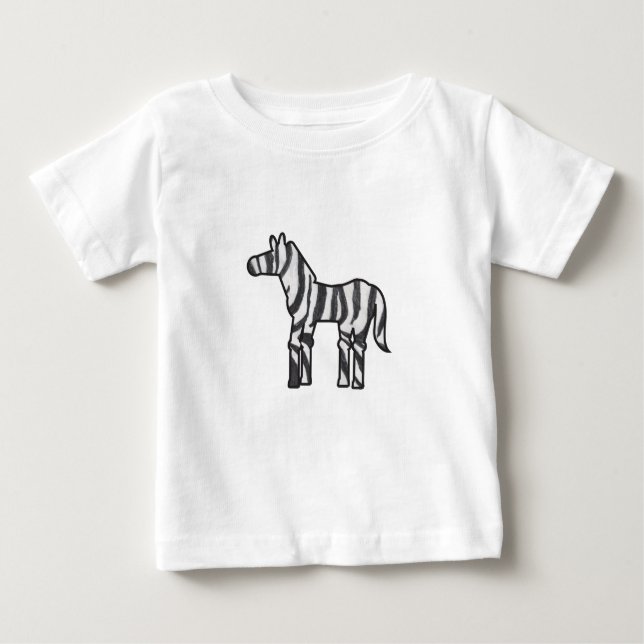 Camiseta Para Bebê Zebra Wild Thing (Frente)