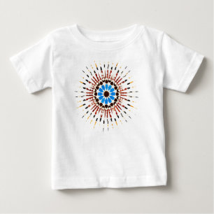 Camiseta Para Bebê Zellige Marroquino Tradicional