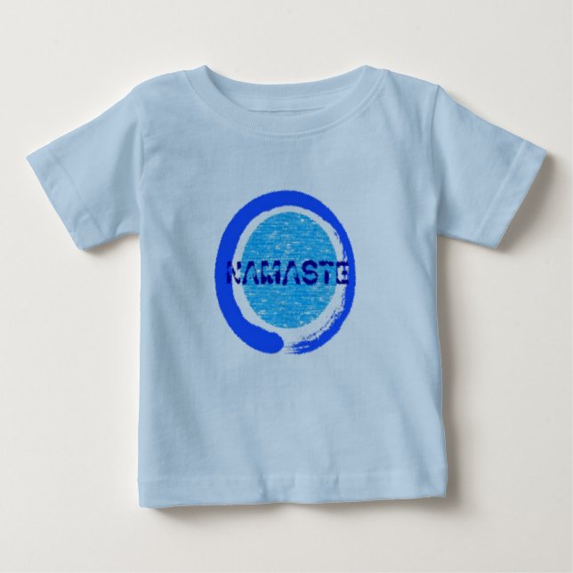 Camiseta Para Bebê Zen Namaste - Baby Yoga Clothes (Frente)