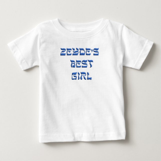 Camiseta Para Bebê Zeydes Best Girl (Frente)
