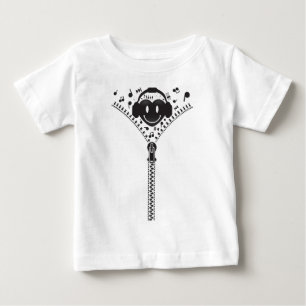 Camiseta Para Bebê Zipper_Heart