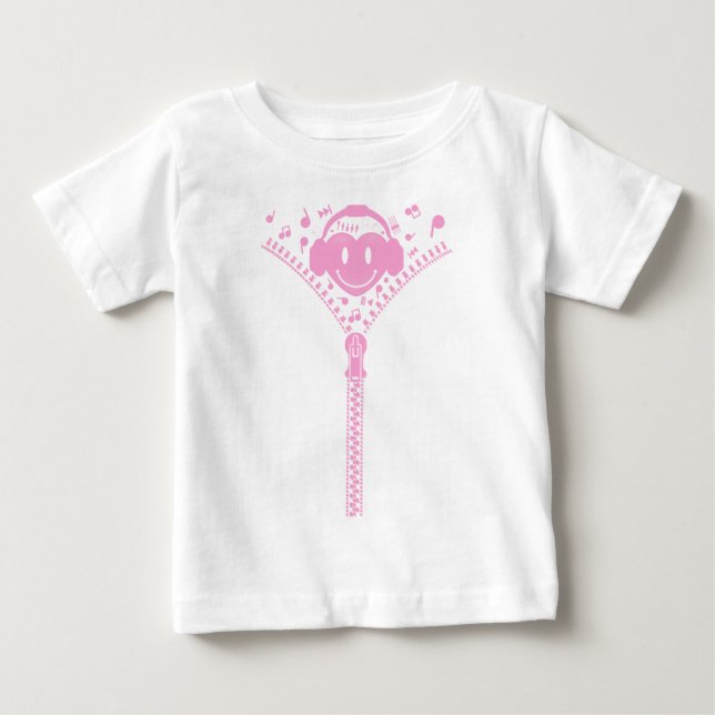 Camiseta Para Bebê Zipper_Heart (Frente)