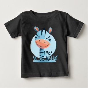 Camiseta Para Bebê Zippity, Zebra - Cute Safari Baby Bodyfit