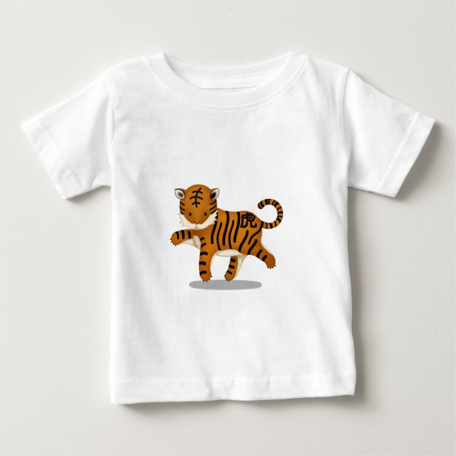 Camiseta Para Bebê Zodiac-Tigre Chinês (Frente)