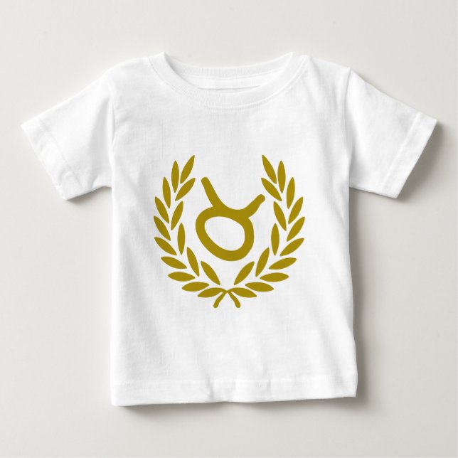 Camiseta Para Bebê zodíaco-taurus-louro (Frente)