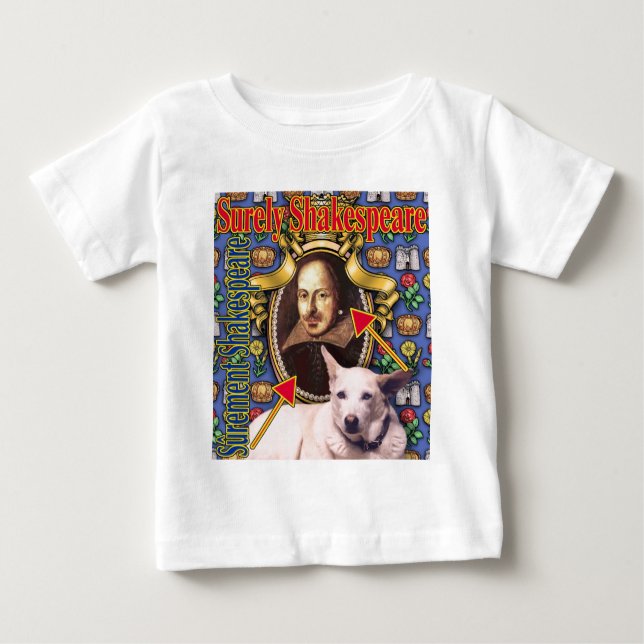 Camiseta Para Bebê ZoeSPEAK - certamente Shakespeare (Frente)