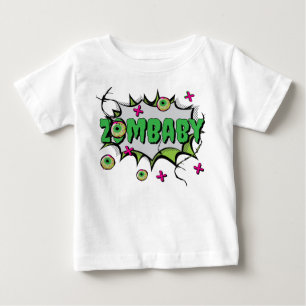 Camiseta Para Bebê Zombie Bebê Zombie, Ghoulish Bonito