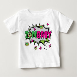 Camiseta Para Bebê Zombie Pun Zombie, Cuta "ZomBaby", "ZomBaby"
