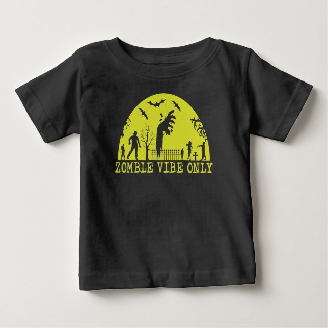 Camiseta Para Bebê Zombie Vibe Somente T-Shirt (Frente)