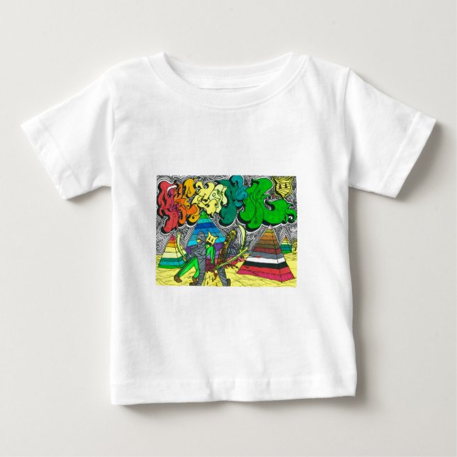 Camiseta Para Bebê Zombies Compradores Percentuais (Frente)