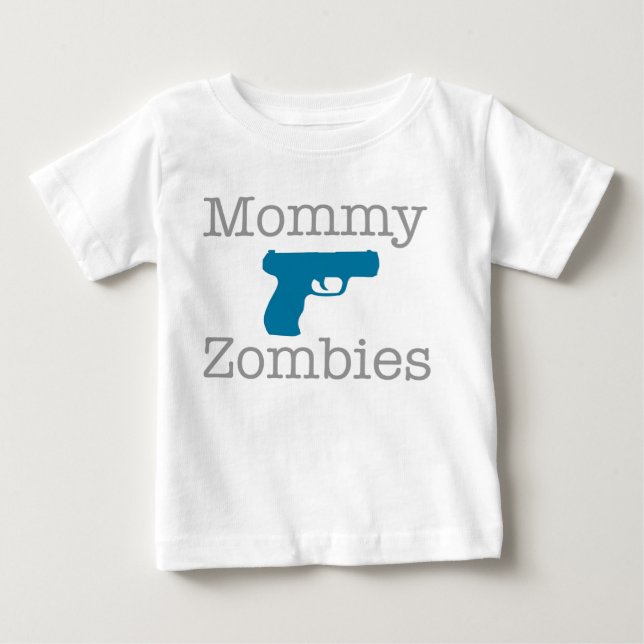 Camiseta Para Bebê Zombis! Bebê! 2 (Frente)