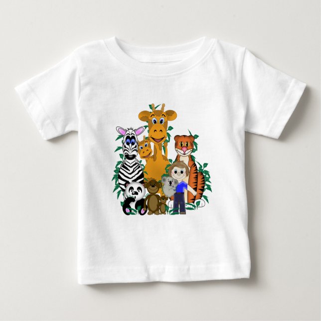 Camiseta Para Bebê ZOO Boy (Frente)