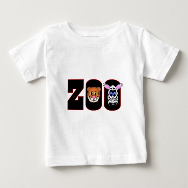 CAMISETA PARA BEBÊ ZOOLÓGICO (Frente)