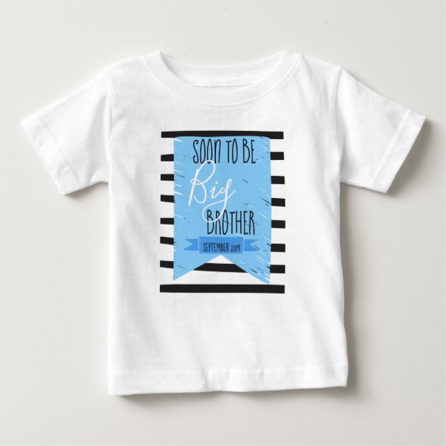 Camiseta Para Bebê Zwanger: Soon to be big brother (Frente)