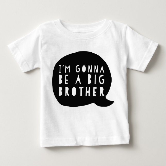 Camiseta Para Bebê Zwangerschap: I'm gonna be a BIG brother (Frente)