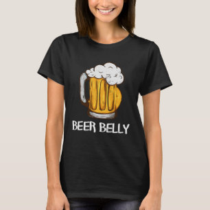 Camiseta Para Beer Drinkers BEER BELLY Piada Pun