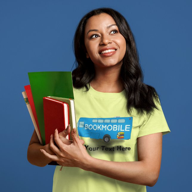Camiseta Para Bibliotecários, Ocupantes, Gráfico Bookmobile (Criador carregado)