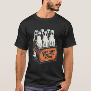 Camiseta Para Boos Halloween 6 Pack Booze Ghost Beer Bot