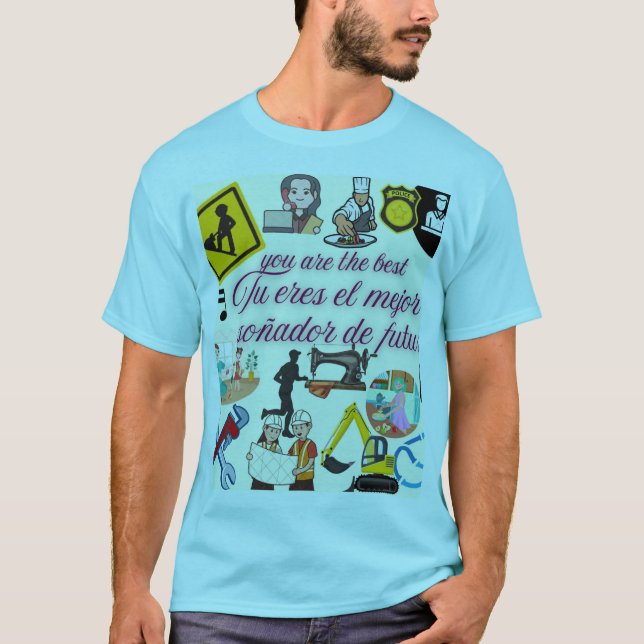 Camiseta para caballero activo 100% algodón. (Frente)