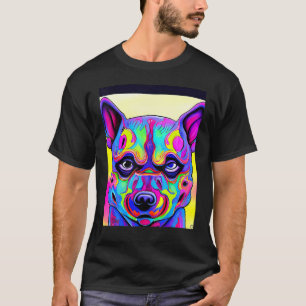 Camiseta Para Cachorro Cachorro Cachorro Estilo De Arte Cão