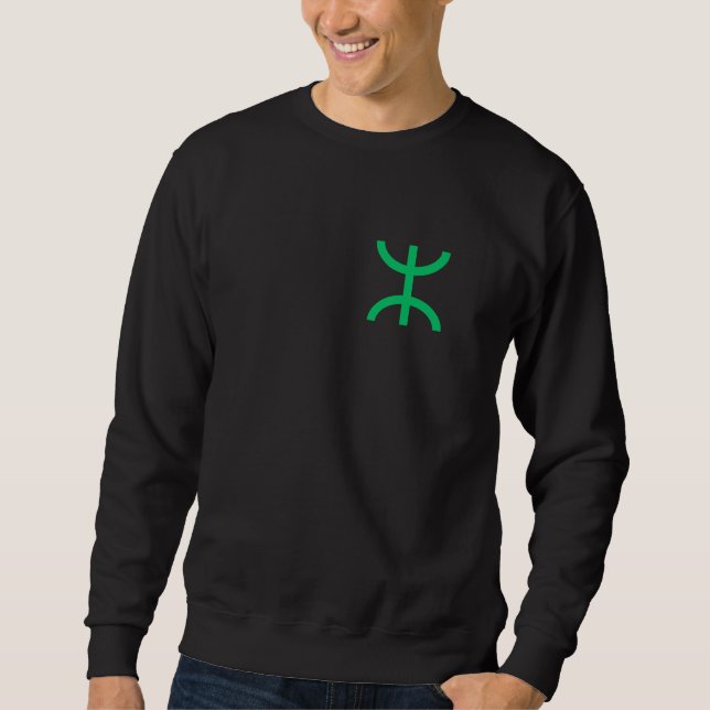 camiseta para cada amazighi pelo poder tifinigh  (Frente)