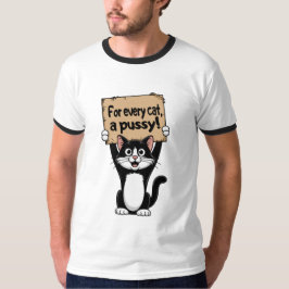 Camiseta Para cada gato, uma buceta!