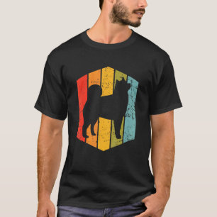 Camiseta Para Cães Retro Cães Vintage Alaskan Malamute