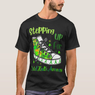 Camiseta Para Calçados De Consciência Da Saúde Mental