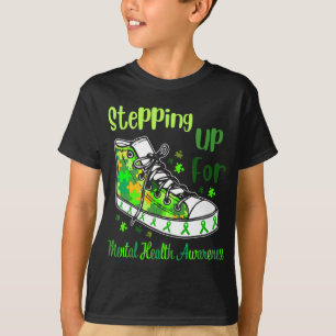 Camiseta Para Calçados De Consciência Da Saúde Mental