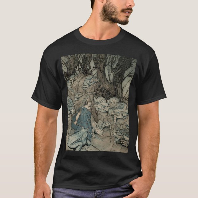 Camiseta para capa de Cinderela Arthur Rackham (Frente)