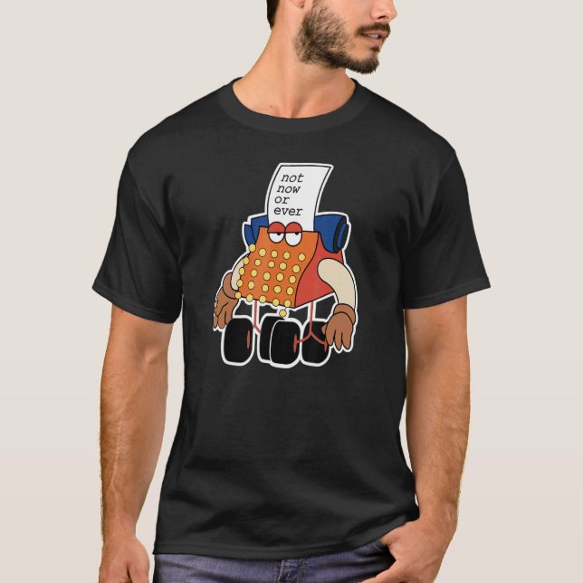 Camiseta Para Cara De Máquina De Digitalização De Escritore (Frente)