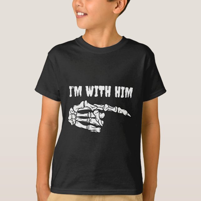 Camiseta Para Casais que estou com ele. (Frente)