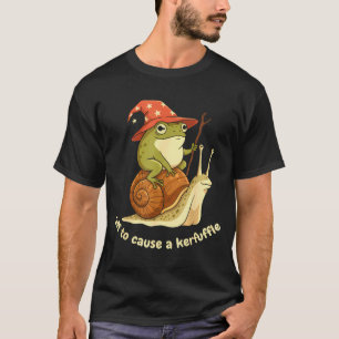 Camiseta Para Causar Uma Confusão Piada de Rã Caubói Engraç