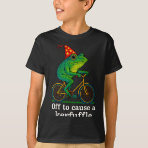 Camiseta Para Causar Uma Confusão Sagrado Sapo Mágico Bicic