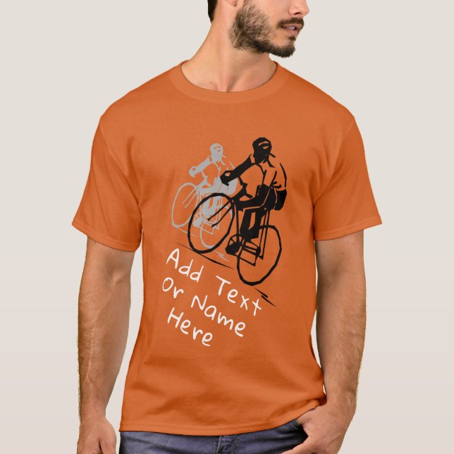 Camiseta Para ciclismo de amantes. Personalizar (Frente)