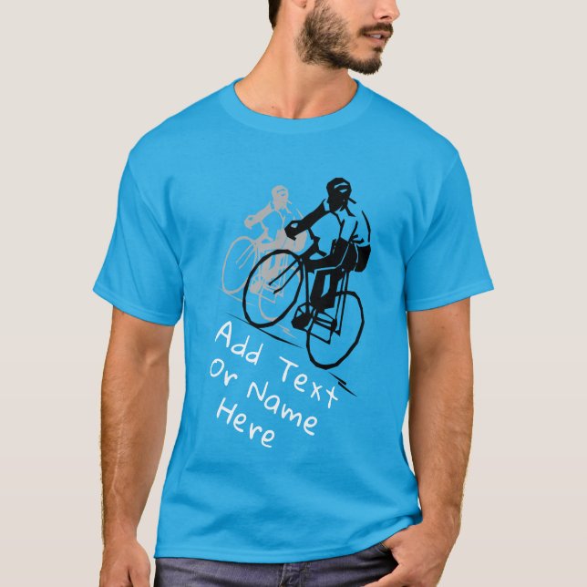 Camiseta Para ciclismo. Personalizar T-Shirt (Frente)