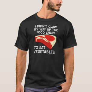 Camiseta Para Cima da Corrente da Comida Preto