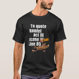 Camiseta para citar hamlet literário