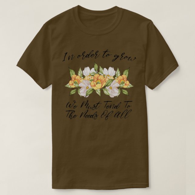 Camiseta Para Crescermos, Temos De Dar Resposta Às Necessid (Frente do Design)