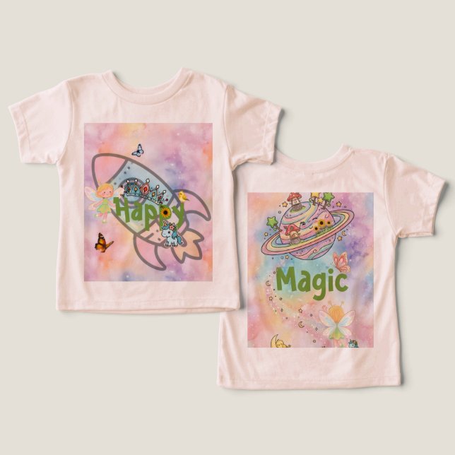 Camiseta para Crianças (Design Frente e Verso)