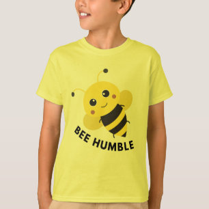 Camiseta para crianças abelha humilde