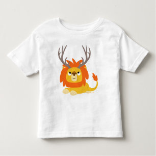 Camiseta para crianças da Lion Antlered